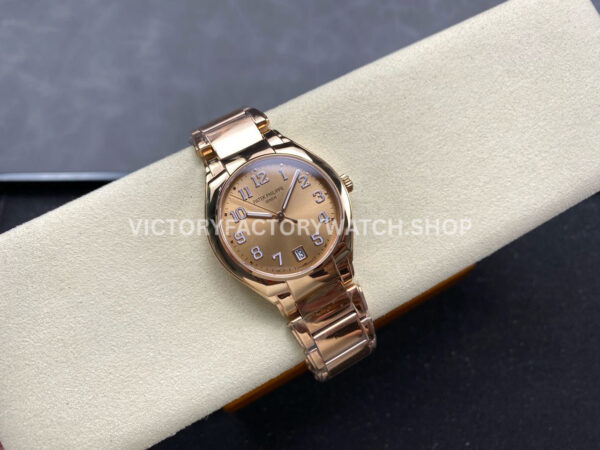 TW Factory Patek Philippe Twenty~4 7300/1200R 36mm Full Rose Gold Arabic Numerals Gold Dial