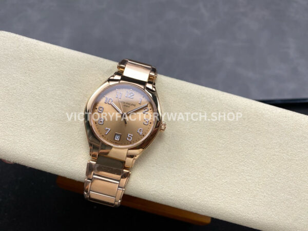TW Factory Patek Philippe Twenty~4 7300/1200R 36mm Full Rose Gold Arabic Numerals Gold Dial