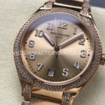 TW Factory Patek Philippe Twenty~4 73001200R Rose Gold Diamond Bezel Gold Dial (3) TW Factory Patek Philippe Twenty~4 7300/1200R 36mm Rose Gold Diamond Bezel Gold Dial