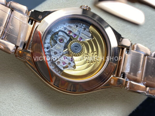TW Factory Patek Philippe Twenty~4 73001200R Rose Gold Diamond Bezel Gold Dial (4) TW Factory Patek Philippe Twenty~4 7300/1200R 36mm Rose Gold Diamond Bezel Gold Dial