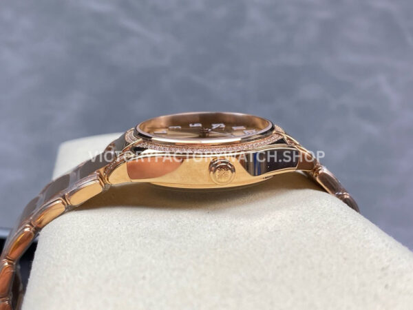 TW Factory Patek Philippe Twenty~4 73001200R Rose Gold Diamond Bezel Gold Dial (8) TW Factory Patek Philippe Twenty~4 7300/1200R 36mm Rose Gold Diamond Bezel Gold Dial