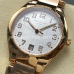 TW Factory Patek Philippe Twenty~4 7300/1201R-001 36mm Full Rose Gold White Dial