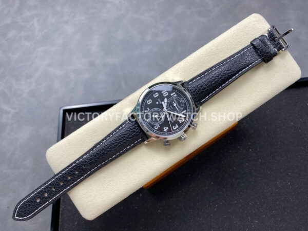 TW Factory Patek Philippe Pilot Travel Time Chronograph 5924G-001 42mm White Gold Arabic Numerals Green Dial