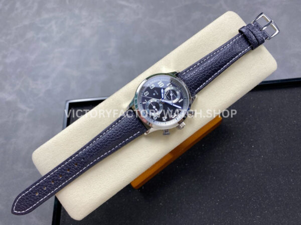 TW Factory Patek Philippe Pilot Travel Time Chronograph 5924G 42mm White Gold Arabic Numerals Blue Dial
