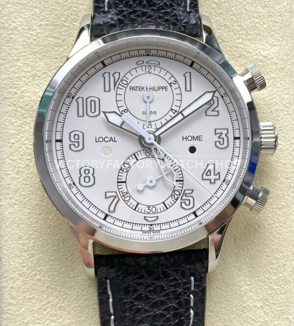 TW Factory Patek Philippe Pilot Travel Time Chronograph 5924G white dial