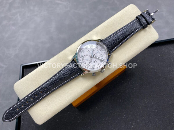TW Factory Patek Philippe Pilot Travel Time Chronograph 5924G 42mm White Gold Arabic Numerals White Dial