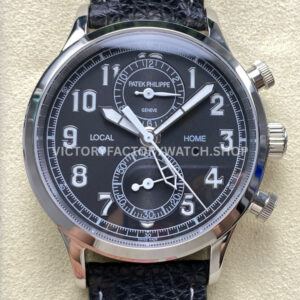 TW Factory Patek Philippe Pilot Travel Time Chronograph 5924G green dial white gold
