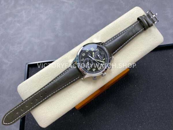 TW Factory Patek Philippe Pilot Travel Time Chronograph 5924G 42mm White Gold Arabic Numerals Black Dial
