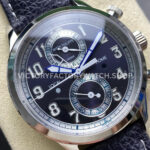 TW Factory Patek Philippe Pilot Travel Time Chronograph 5924G 42mm White Gold Arabic Numerals Blue Dial