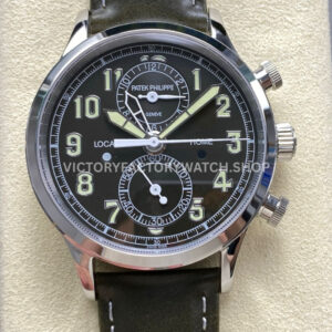 TW Factory Patek Philippe Pilot Travel Time Chronograph 5924G black dial