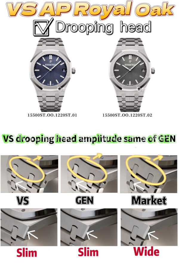 VS Factory Audemars Piguet Royal Oak 41mm 15500ST.OO.1220ST.01 Blue Dial