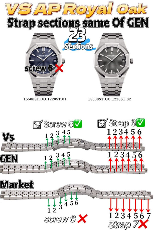 VS Factory Audemars Piguet Royal Oak 41mm 15500ST.OO.1220ST.01 Blue Dial