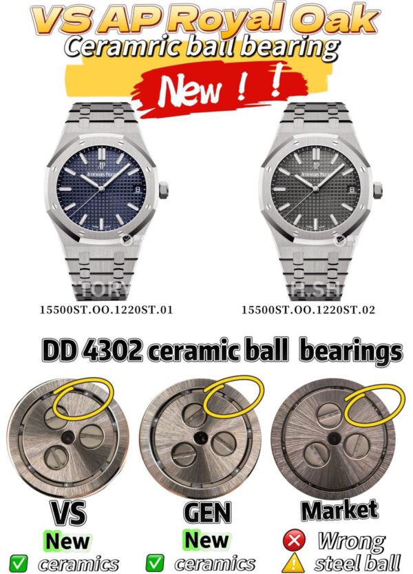 VS Factory Audemars Piguet Royal Oak Selfwinding 41mm 15500ST.OO.1220ST.02 Grey Dial (12) VS Factory Audemars Piguet Royal Oak Selfwinding 41mm 15500ST.OO.1220ST.02 Grey Dial