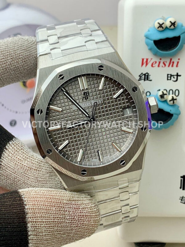VS Factory Audemars Piguet Royal Oak Selfwinding 41mm 15500ST.OO.1220ST.02 Grey Dial (13) VS Factory Audemars Piguet Royal Oak Selfwinding 41mm 15500ST.OO.1220ST.02 Grey Dial