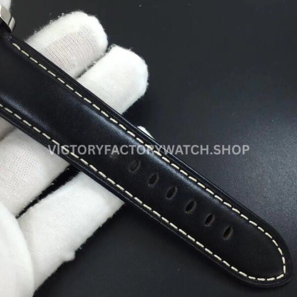 VS Factory Panerai Luminor 1950 3 Days Fu Pam00498 44mm Steel Leather Strap Black Dial