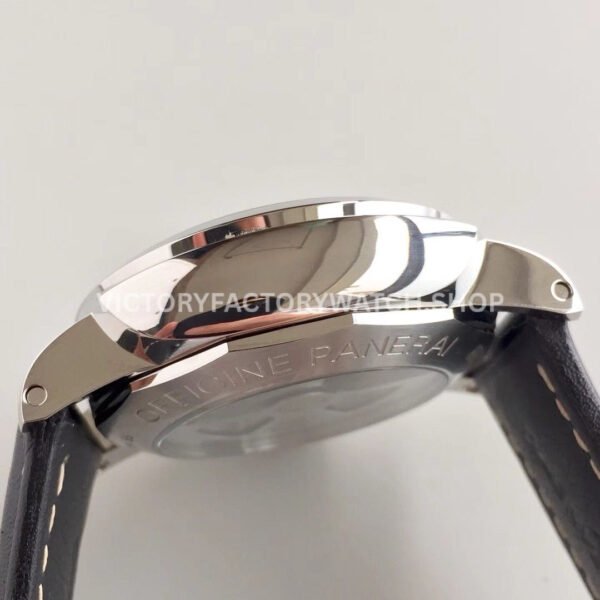 VS Factory Panerai Luminor 1950 3 Days GMT Pam00531 44mm Steel Leather Strap Black Dial