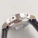 VS Factory Panerai Luminor 1950 3 Days GMT Pam00531 44mm Steel Leather Strap Black Dial