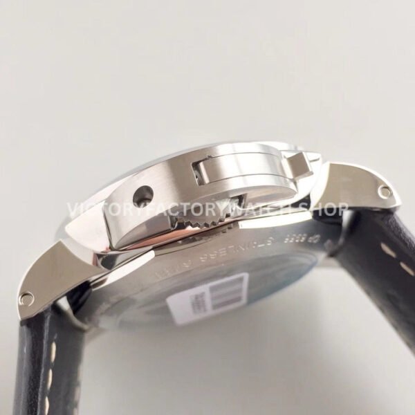 VS Factory Panerai Luminor 1950 3 Days GMT Pam00531 44mm Steel Leather Strap Black Dial