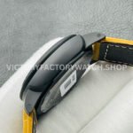 VS Factory Panerai Luminor 1950 3 Days GMT Pam01441 44mm Ceramic Leather Strap Black Dial