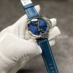 VS Factory Panerai Luminor 1950 3 Days GMT Pam00688 42mm Steel Leather Strap Blue Dial