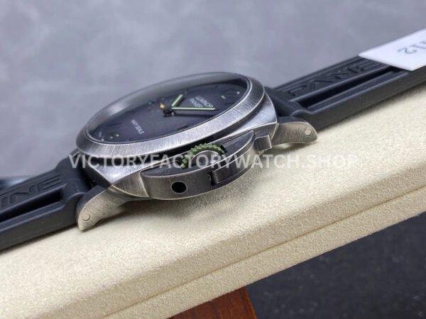 VS Factory Panerai Luminor 1950 Navy Seals Pam01412 44mm Steel Rubber Strap Grey Dial