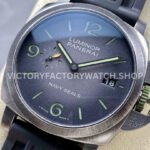 VS Factory Panerai Luminor 1950 Navy Seals Pam01412 44mm Steel Rubber Strap Grey Dial