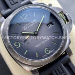 VS Factory Panerai Luminor 1950 Navy Seals Pam01412 44mm Steel Rubber Strap Grey Dial