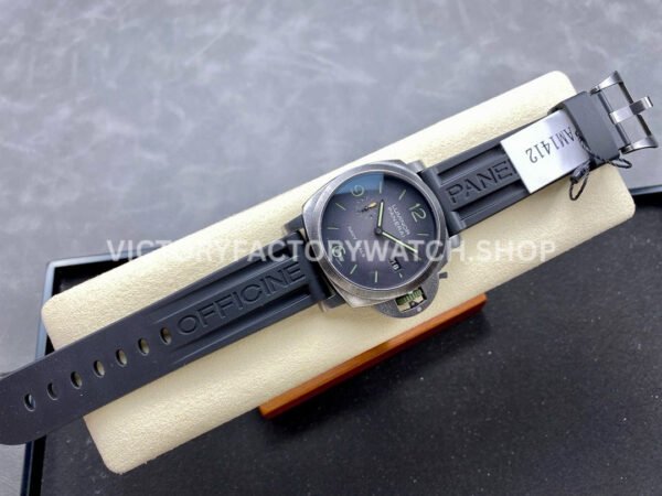 VS Factory Panerai Luminor 1950 Navy Seals Pam01412 44mm Steel Rubber Strap Grey Dial