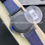 VS Factory Panerai Luminor Base GMT Pam01176 44mm Black Ceramic Black Canvas Strap Black Dial