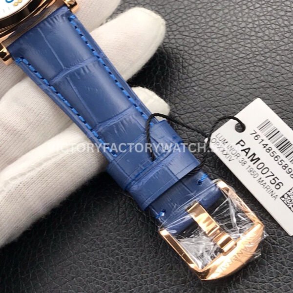 VS Factory Panerai Luminor Due PAM 00756 38mm Rose Gold Leather Strap Champagne Dial (6) VS Factory Panerai Luminor Due Pam00756 38mm Rose Gold Leather Strap Champagne Dial