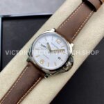 VS Factory Panerai Luminor Due Pam01046 42mm Steel Leather strap White Dial
