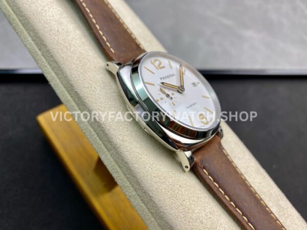 VS Factory Panerai Luminor Due Pam01046 42mm Steel Leather strap White Dial