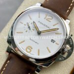 VS Factory Panerai Luminor Due Pam01046 42mm Steel Leather strap White Dial