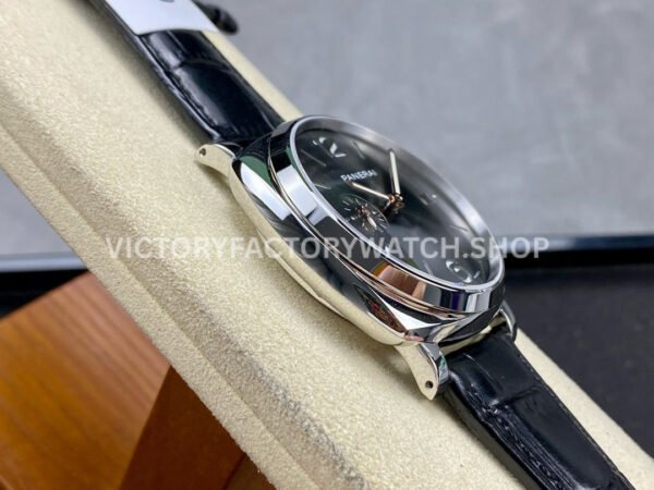 VS Factory Panerai Luminor Due Pam01250 42mm Steel Leather Strap Black Dial