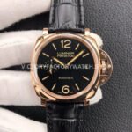 VS PAM00908 Panerai Luminor Due black dial rose gold