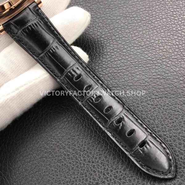 VS Factory Panerai Luminor Due Pam00908 38mm Rose Gold Black Leather Strap Black Dial