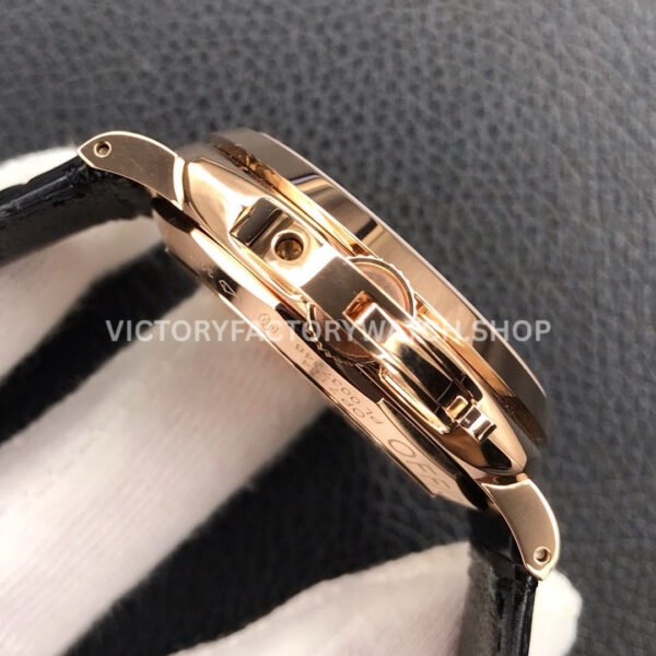 VS Factory Panerai Luminor Due Pam00908 38mm Rose Gold Black Leather Strap Black Dial