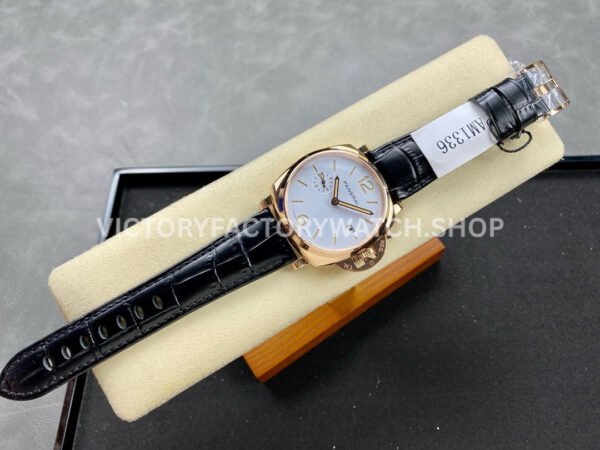 VS Factory Panerai Luminor Due Pam01336 42mm Rose Gold Leather Strap White Dial