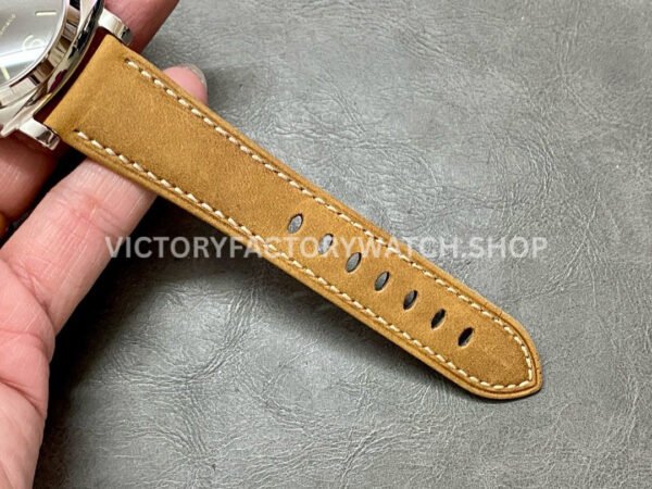 VS Factory Panerai Luminor Due Pam00904 42mm Steel Leather Strap Grey Dial