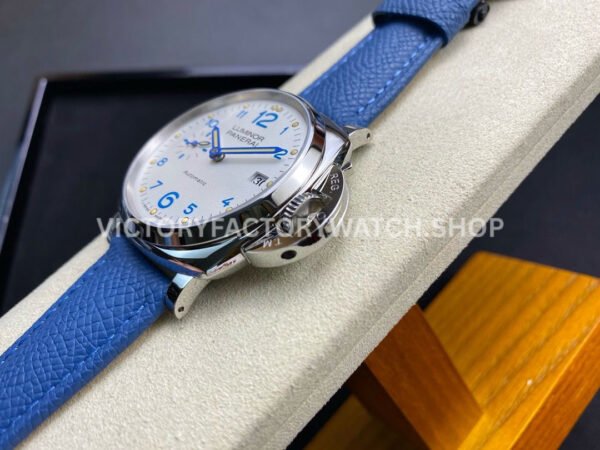 VS Factory Panerai Luminor Due Pam00906 42mm Steel Leather Strap White Dial