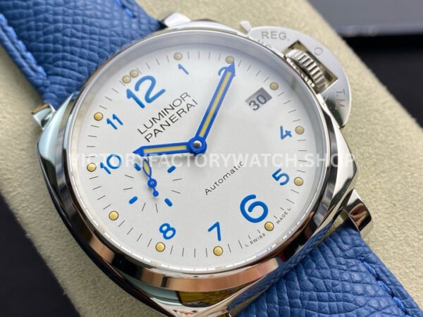 VS Factory Panerai Luminor Due Pam00906 42mm Steel Leather Strap White Dial