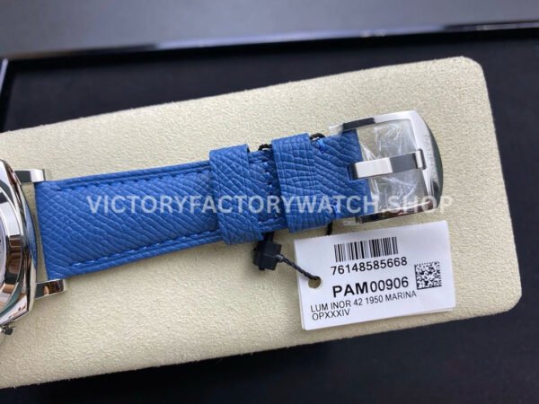 VS Factory Panerai Luminor Due Pam00906 42mm Steel Leather Strap White Dial