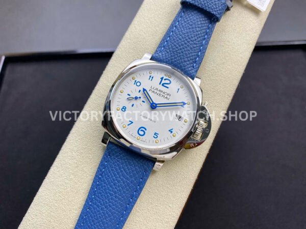 VS Factory Panerai Luminor Due Pam00906 42mm Steel Leather Strap White Dial