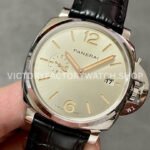 VS Factory Panerai Luminor Due Pam01249 42mm Steel Leather Strap Champagne Dial