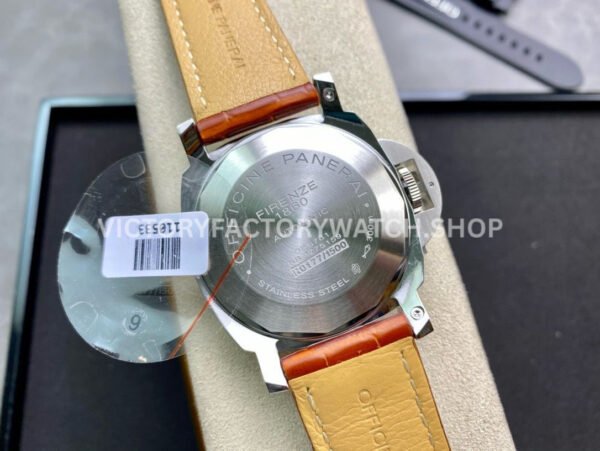 VS Factory Panerai Luminor GMT Pam00088 44mm Steel Leather Strap Black Dial