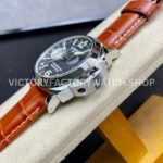 VS Factory Panerai Luminor GMT Pam00088 44mm Steel Leather Strap Black Dial