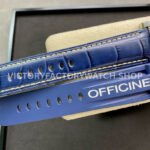 VS Factory Panerai Luminor Gmt Pam01033 44mm Steel Leather Strap Blue Dial