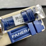VS Factory Panerai Luminor Gmt Pam01033 44mm Steel Leather Strap Blue Dial