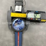 VS Factory Panerai Luminor Luna Rossa Pam01529 44mm Carbon Fiber Rubber Strap Blue Dial