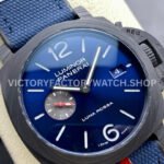 VS Factory Panerai Luminor Luna Rossa Pam01529 44mm Carbon Fiber Rubber Strap Blue Dial